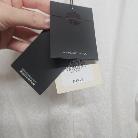 Bugatchi Classic White Dress Shirt NWT BUGATCHI SIZE XL - Picture 5 of 7